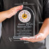 25th Wedding Anniversary  Glass Clock Gift
